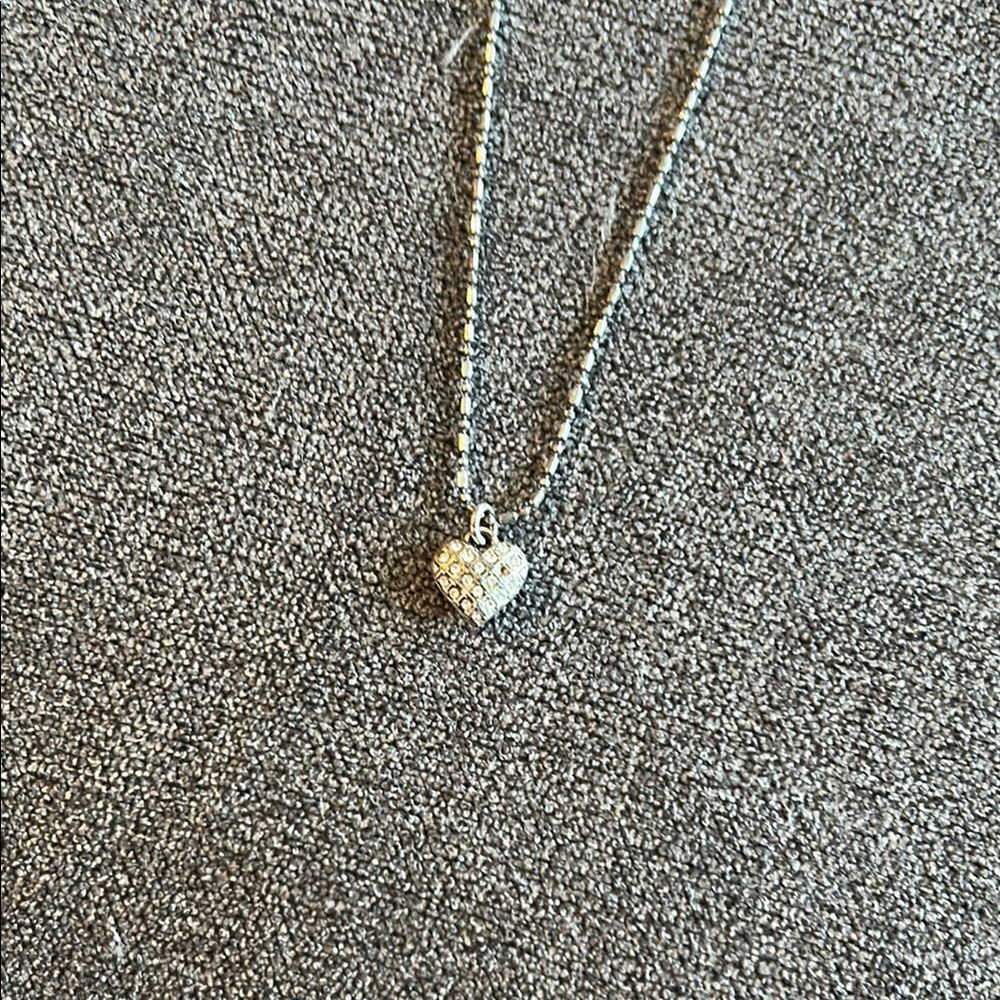 Elegant Silver Heart Pendant Necklace